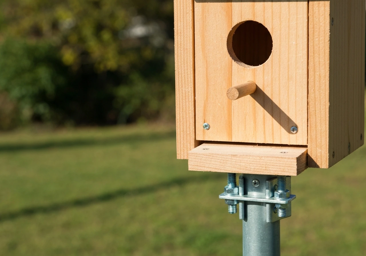 How to Mount a Bird House on a Pole Step by Step