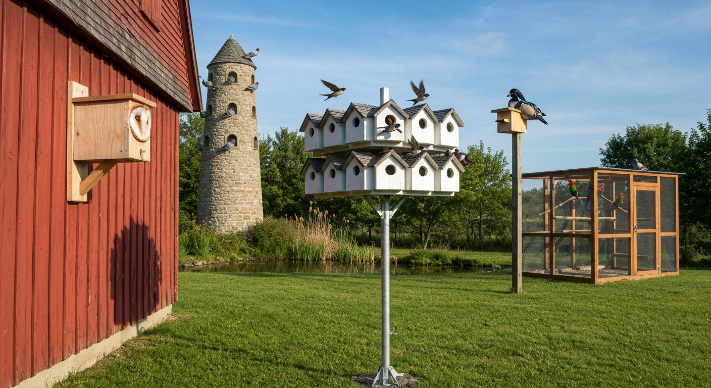 What Is a Large Bird House Called: Aviary, Dovecote Nest Box