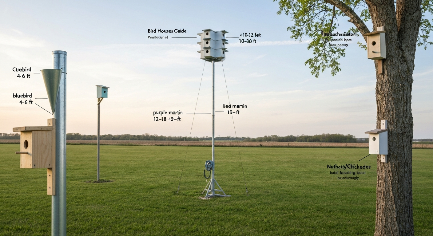 Bird Houses: How High Off the Ground, Heights & Placement Tips