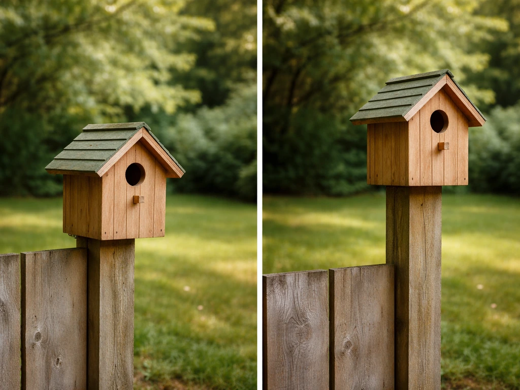 where to mount bird houses